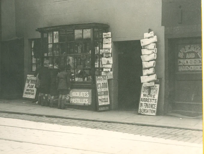 Veever's sweet shop, Church Street, Colne (1950)
