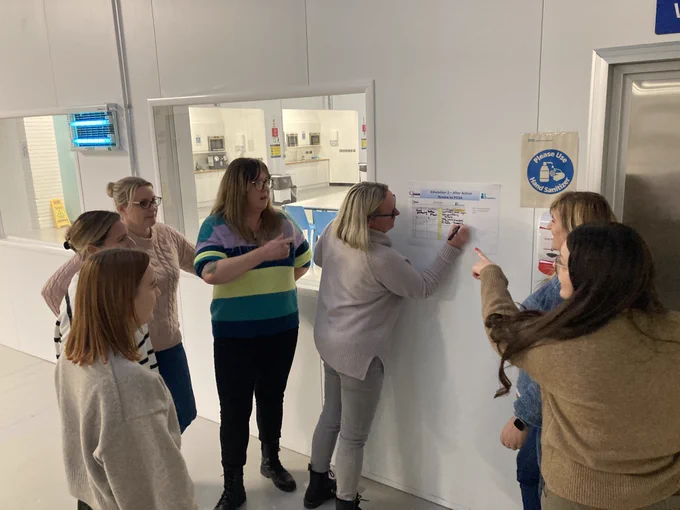 Fab group work applying PDSA and After action reviews