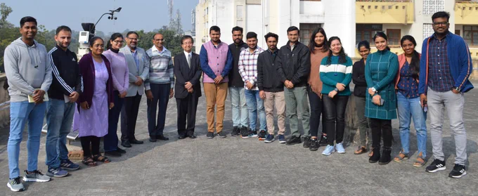 Group photo with faculties and students of CoEDMM IIT Roorkee with Prof. Tatsuya Ishikawa! 