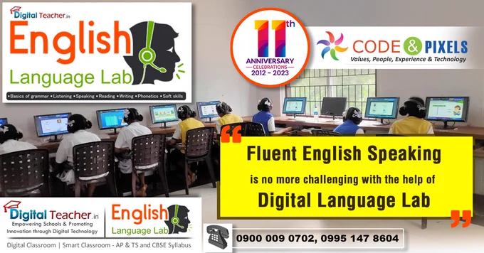 Digital Lab Speaking skills.
Fluent English Speaking is no more challenging with the help of Digital Language Lab