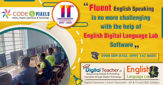 English Speaking Software
Fluent English Speaking is no more challenging with the help of English Digital Language Lab Software