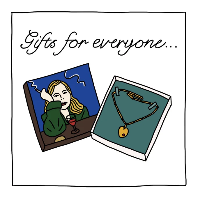 The gold necklace and Joni Mitchell CD from ‘Love Actually’