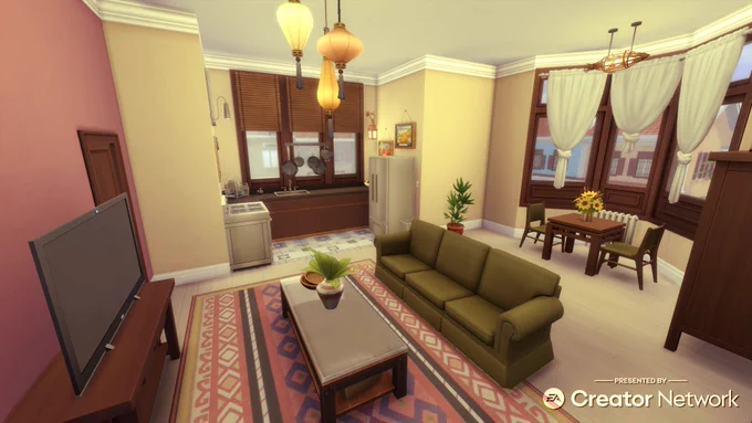 Town house in The Sims 4: For Rent