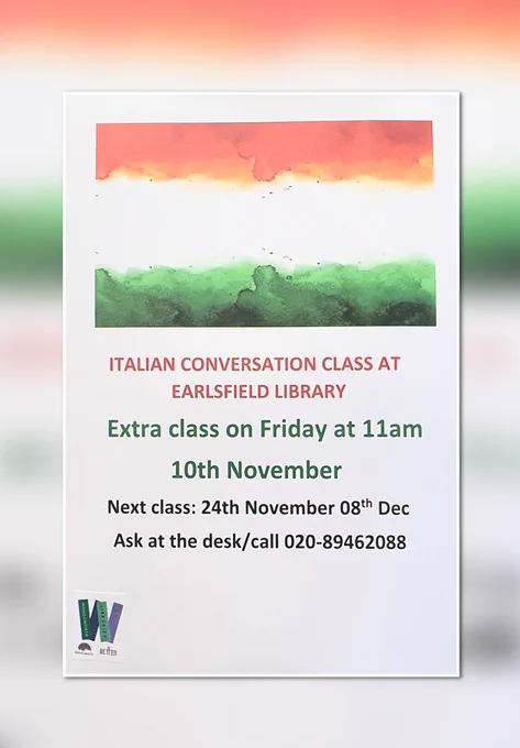 Buongiorno! Elevate your Italian language skills with our vibrant Italian Conversation sessions at the library! Join us for friendly chats, cultural insights, and linguistic fun. All levels welcome! 📆 Next session: Tomorrow at 11 am. Let's parla italiano!✨ #ItalianLanguage #LibraryTalks 📚🗨️