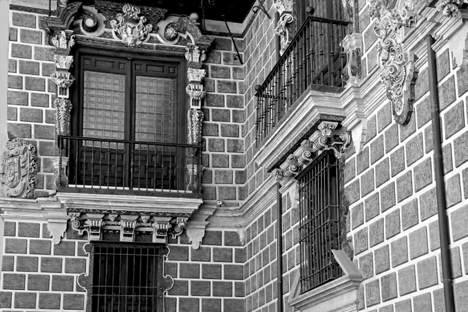 Detalle de la fachada del Palacio de la Madraza