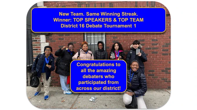 MS267 Debate Team Winners!