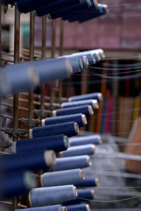 Bobbins of yarn