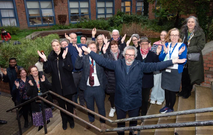 #ONEHUMANITY Solidarity shoutout attendees gathered toegther at the bolton street campus
