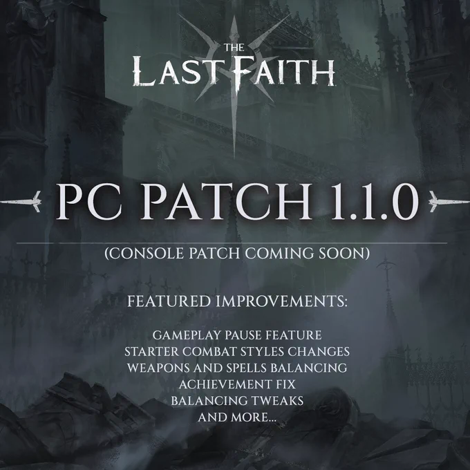 Steam Patch for the Last Faith is out now. Gothic Soulslike Metroidvania  gets some major improvements