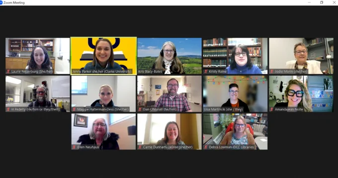 ILA/ACRL Executive Board members meeting via Zoom. 