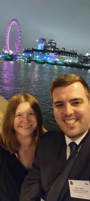 Emma Darcy and Simon James at the House of Lords.