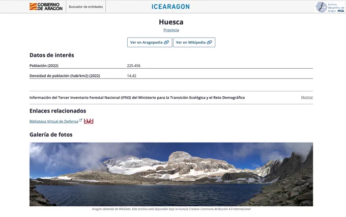 Ficha provincial de Huesca con Detalle de acceso al III Inventario Forestal Nacional (IFN3) en #Aragon