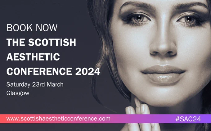 scottish, scotland, aesthetic, aesthetics, medical, medical aesthetics, medical aesthetics scotland, doctor, nurse, dentist, GMC, GDC, NMC, botox, botulinum toxin, dermal filler, training, inspired cosmetic training, glasow, professional development, conference, network, networking, medical network scotland, medical network glasgow, BACN, cpd, learning, aesthetics network scotland, aesthetics network, networking events, 2024, scottish aesthetic conference 2024, sac24, SAC24