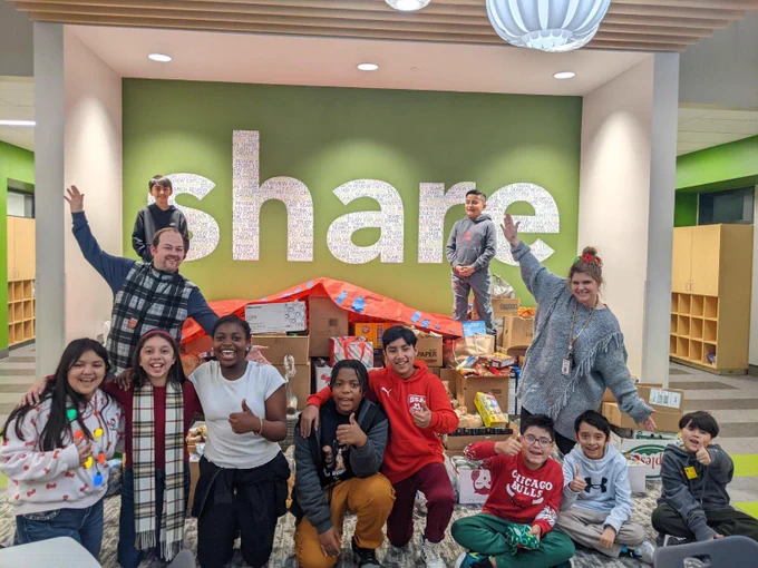 Program Challenge students at JHH organized a food drive and raised over 2000 non-perishable food items to help families in need during the Holidays!