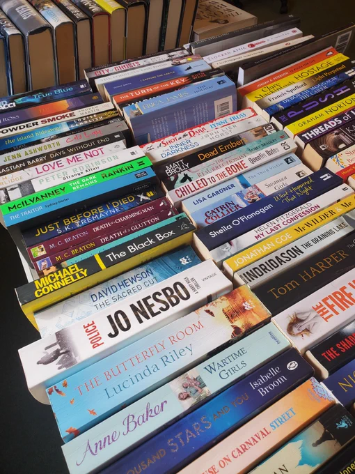 books for sale in the library