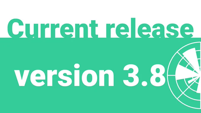 Banner that says: current release. Version 3.8.