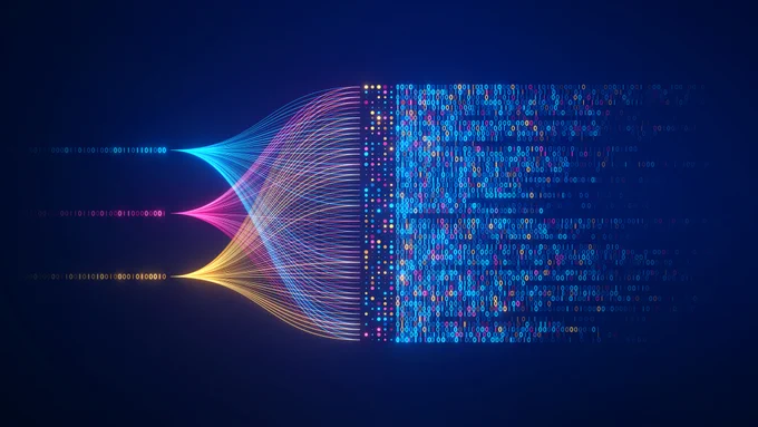 Big data concept art. 