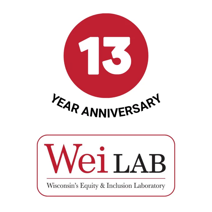 13 year anniversary graphic for the Wei LAB. 
