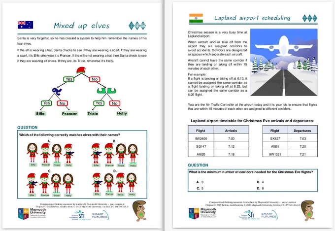 Download printable PDFs from our website! 
https://pact.cs.nuim.ie/resources