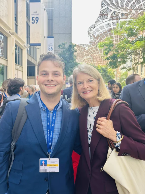 Jacob with Senator Lisa Murkowski