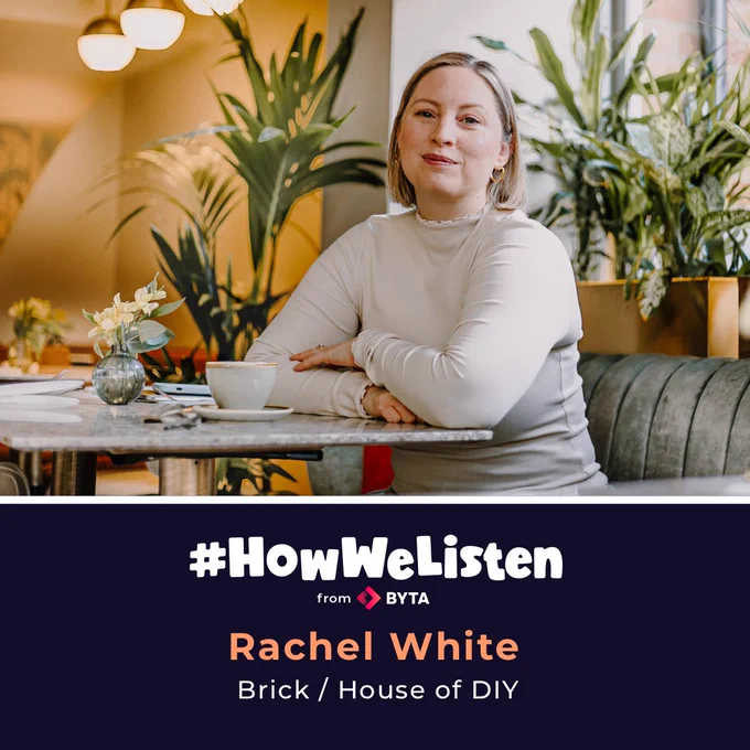 #HowWeListen x Rachel White. Read at byta.com/howwelisten
