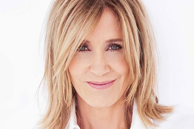 A photo showing a headshot of Felicity Huffman
