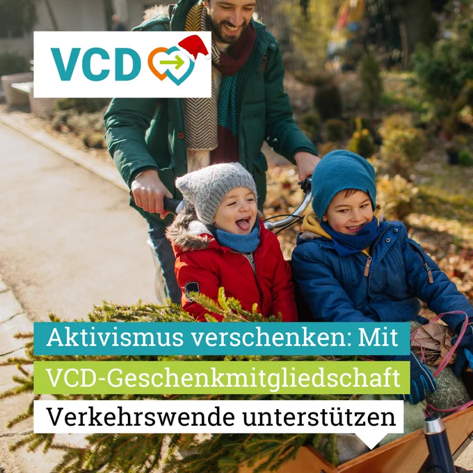 Aktivismus verschenken: Mit VCD-Geschenkmitgliedschaft Verkehrswende unterstützen