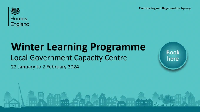 Winter learning programme. Local government capacity centre. 22 January to 2 February 2024. Book now.