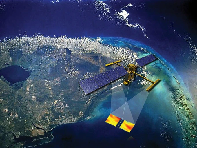 Artist's Impression of the SWOT Satellite
Source: https://swot.jpl.nasa.gov/resources/87/artists-impression-of-the-swot-satellite/