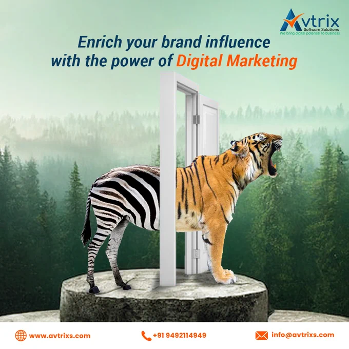 Amplify your brand influence with the dynamic force of Digital Marketing. Join us on the journey to greater visibility, engagement, and success.
visit: https://www.avtrixs.com/
Call @  91 9492114949
#avtrixsoftwaresolutions #webdevelopmentservices #websitedesign #SEOStrategies #strategiesforsuccess #WebsiteDevelopment #webdevelopmentcompany #bestwebsitedesign #avtrixsoftware #digitalmarketing #webdevelopment #webdevelopmentservices #businesssuccess