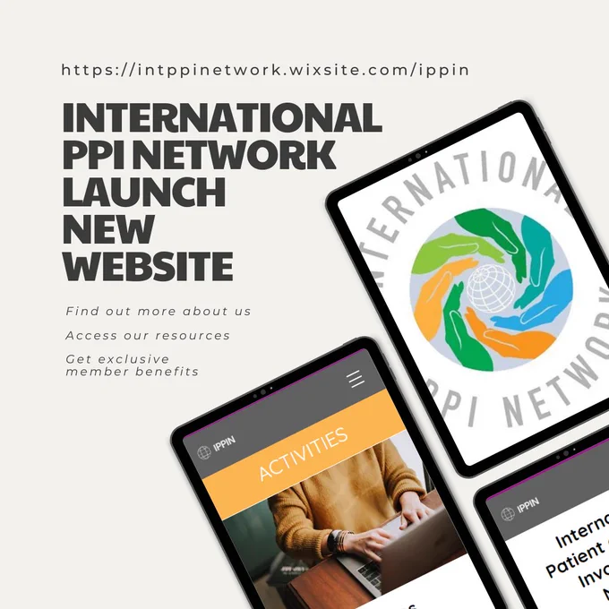 Graphic with text and descriptive images for new International PPI Network website launch.