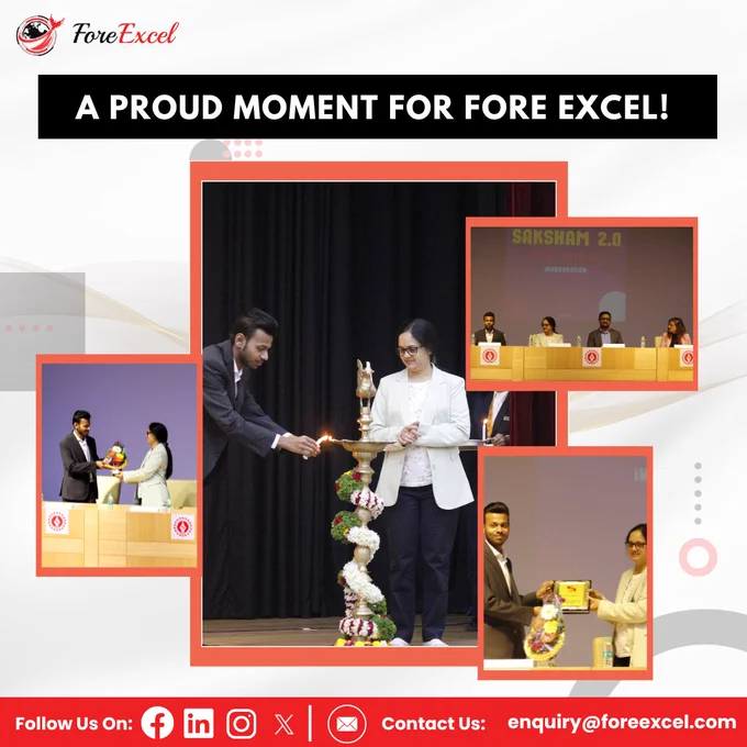 Fore Excel #Director Pratik Agrawal was invited as Cheif Guest at Saksham 2023, hosted by Symbiosis Skills and Professional University.
