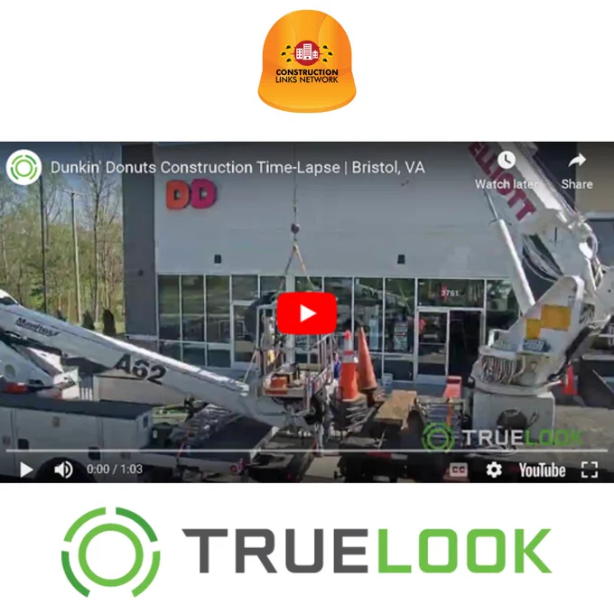 From an empty space to your new favorite coffee spot. Watch as this Dunkin’ Donuts store evolves through video time-lapsing, taken by TrueLook Construction Cameras - https://t.ly/qrkra - #contech 
