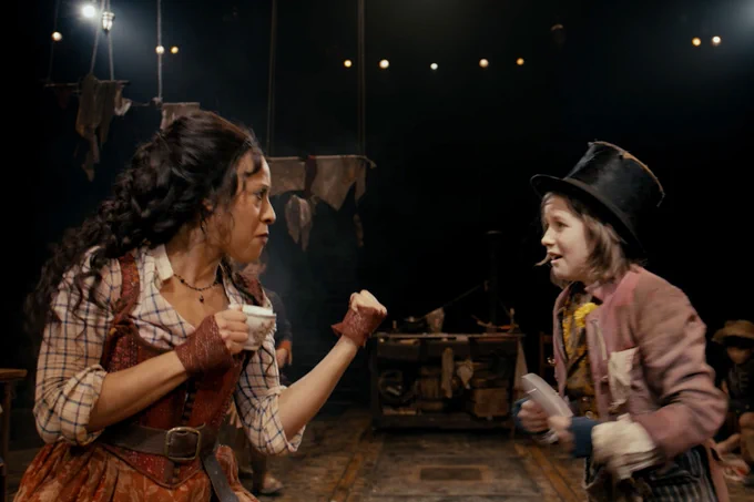 A scene from Oliver! at Leeds Playhouse