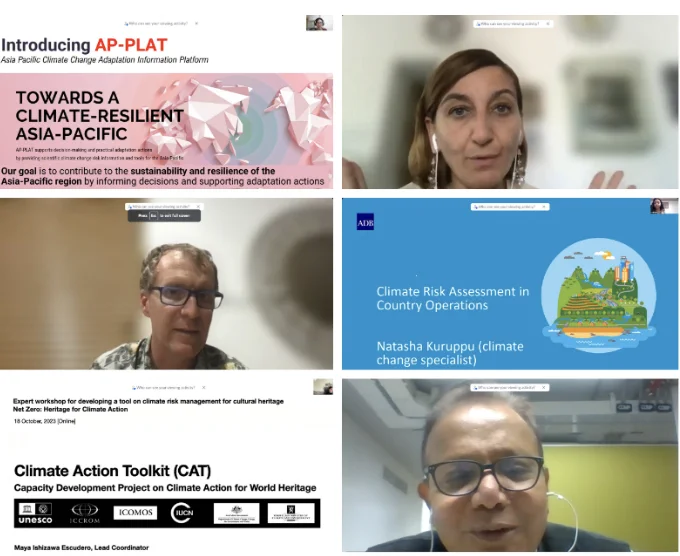 ICCROM’s FAR programme aims to meet this need by pioneering the development of a Comprehensive Tool on Climate Risk Management for Heritage.  

The Tool aims to guide heritage professionals in assessing how climate change makes heritage and people more vulnerable to disasters and conflicts. 