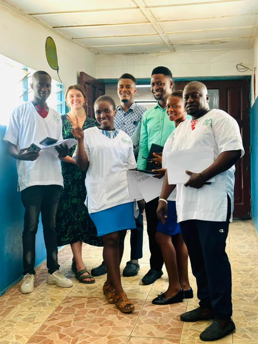The Antimicrobial Stewardship Champions piloting the GPPS Survey, to understand antimicrobial prescribing patterns at Ola During Children's Hospital in Sierra Leone