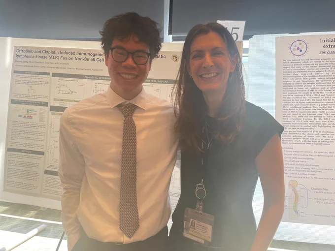Patrick at his poster session for CREU 2023