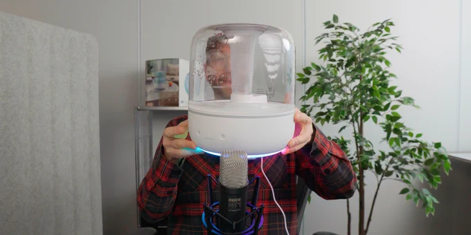 Screenshot aus Video zeigt den Airversa Humelle Humidifier.