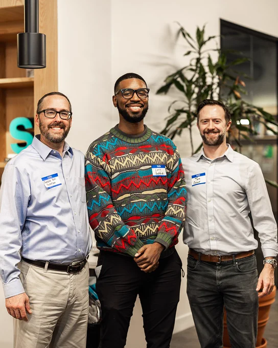 Hon. Bill Pedersen III, Louis Bedford IV & Tom Adair — Progress Texas Holiday Party in Dallas