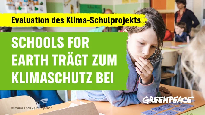 Evaluation des Klima-Schulprojekts: Schools for Earth trägt zum Klimaschutz bei