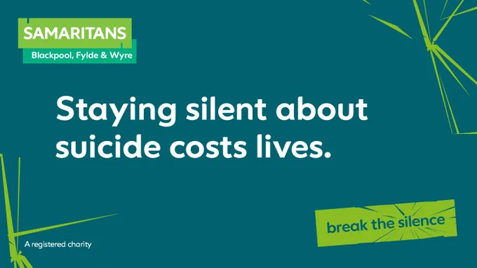 Staying silent about suicide costs lives. Break the silence.