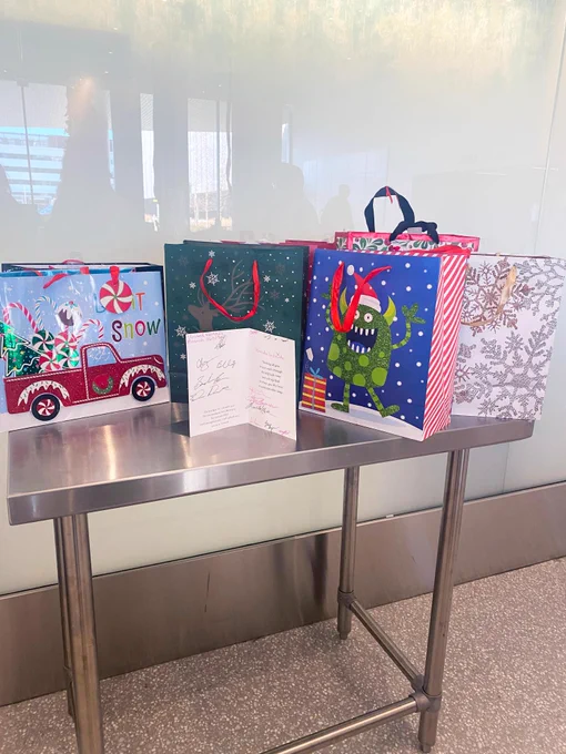 Gift bags from United Rentals
