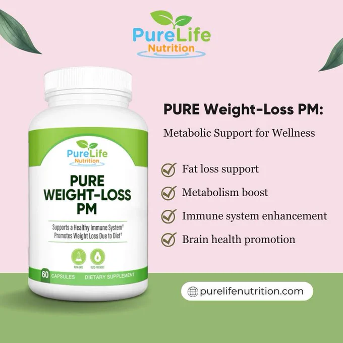 🚀 Supercharge your night routine with PureLife Nutrition's PURE Weight-Loss PM! 

🌙💫 As you melt into dreamland, our scientifically-backed supplement works tirelessly to support metabolism, shed fat, and boost overall well-being. 

🧠🌿 Join the PureLife community at purelifenutrition.com for a journey to pure, holistic health.