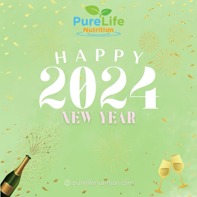 🌈 A Year of Pure Possibilities! 

🧘‍♀️✨ Step into 2024 with PureLife Nutrition, where wellness meets science and joy meets health. Wishing you a year of vibrant energy, mindful moments, and the pure goodness of optimal health. Visit purelifenutrition.com to embark on your journey to Pure Life! 🚀🌿 
