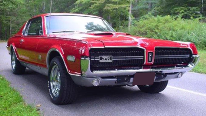 Lot #1068.1 - This restored 1968 Mercury Cougar GT-E is powered by a 427ci side-oiler V8 engine paired with a C6 automatic transmission and a 3.50 traction-lock rear axle. This Cardinal Red Mercury features 1968 XR7G Lucas front fog lights complete with factory wiring, which were located and installed. It is equipped with a console, power disc brakes, power steering, tilt-away steering column, AM/8-track stereo, front seat headrests, styled steel wheels and tinted glass. This car was restored since it was acquired in 2003 using either original, rebuilt or NOS parts, including suspension, brakes, glass and chrome. This includes reproducing factory paint marks. Built in Dearborn, MI, March 15, 1968, this car was originally sold in Aberdeen, WA. It is one of 357 Cougars built with this engine and the C6 automatic transmission combination in this model year.