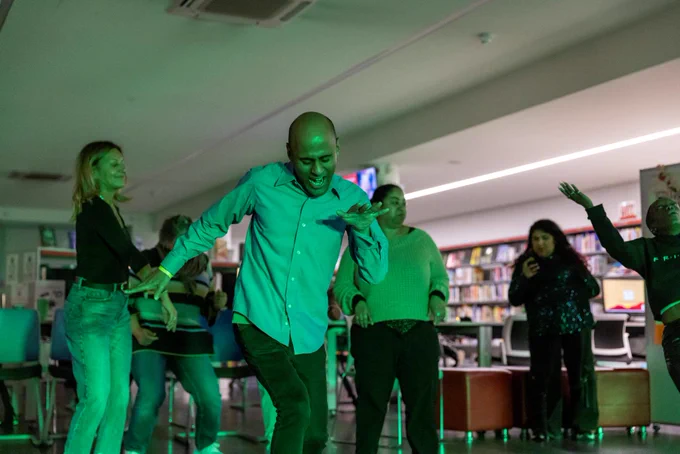 Alexandra Palace's Library Lates: Rhythm Stick Inclusive Club Night, photography by Lloyd Winters. 