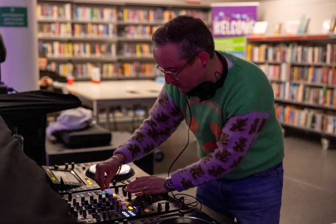 Alexandra Palace's Library Lates: Rhythm Stick Inclusive Club Night, photography by Lloyd Winters. 