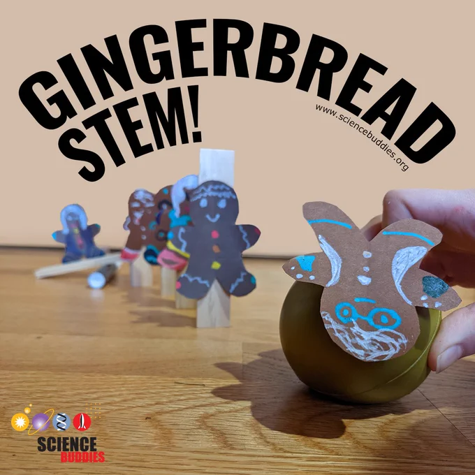 Gingerbread-decorated balls from STEM engineering experiment