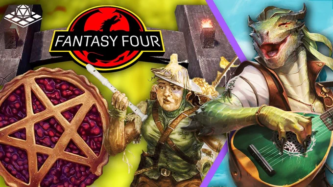 Fantasy Four Thumbnail featuring The Panic Table, Stream Queens, Hoard of Tales & Draconic Park