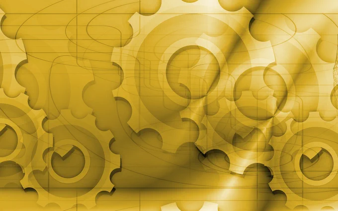 image of yellow gears